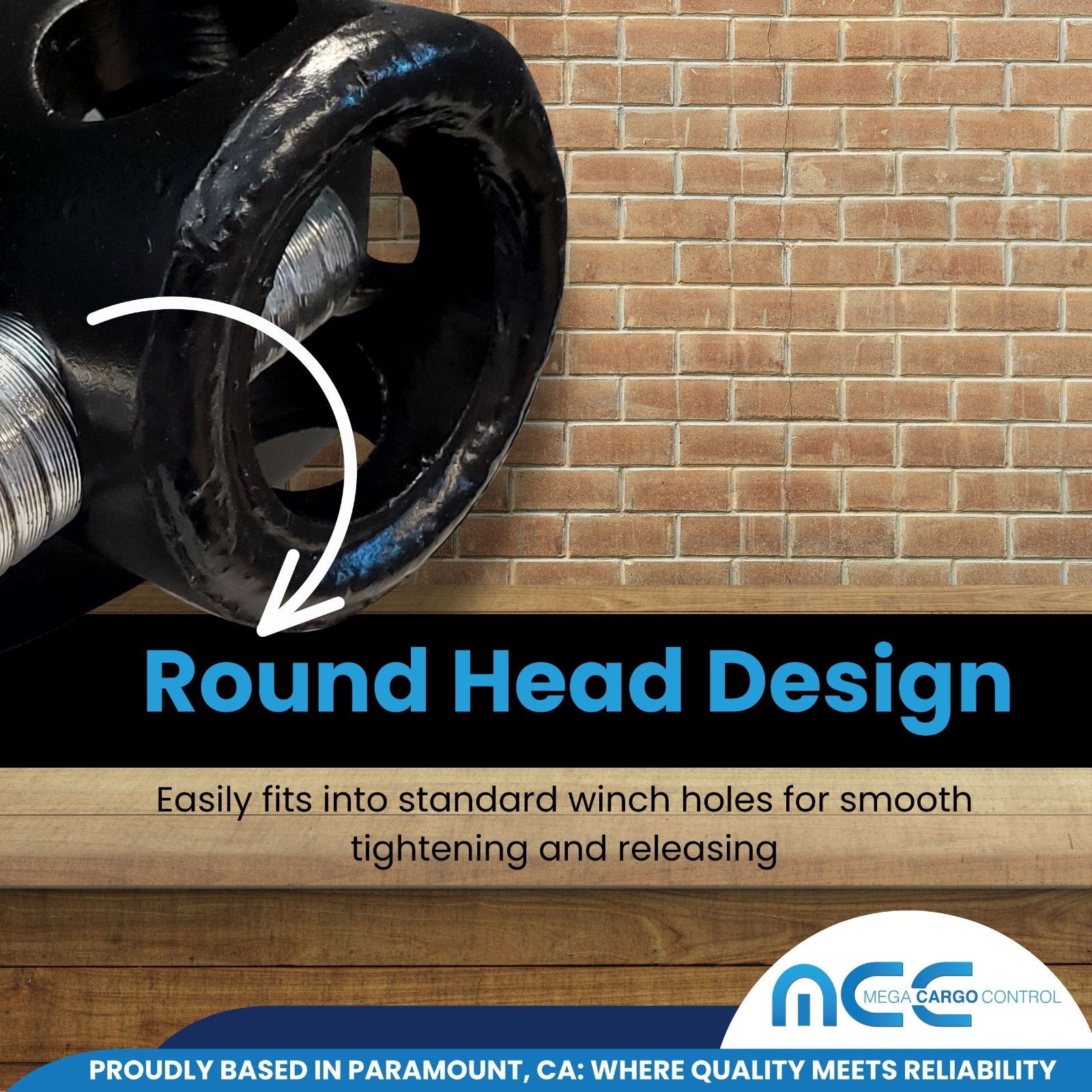 1 Pack Chrome 32" Standard Winch Bar for Flatbed Trailer Cargo Tie Down Strap