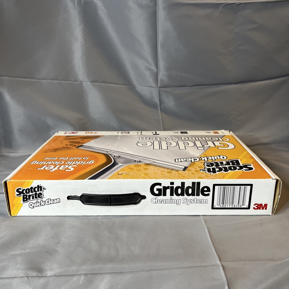 3M Scotch Brite 710 Quick Clean Cleaning Griddle System Starter Kit - Large Set