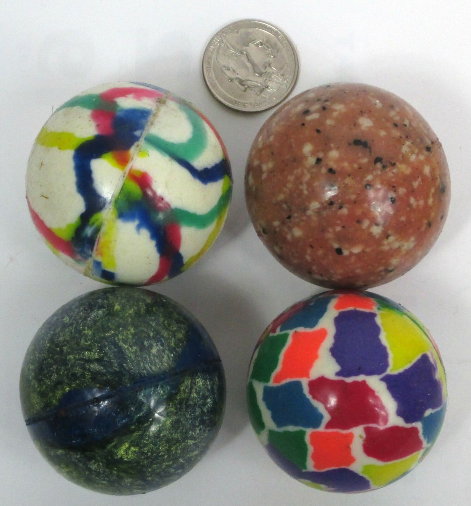 CHOOSE QUANTITY ---1.9 " DIAMETER (48MM) GLITER HIGH BOUNCING BALL