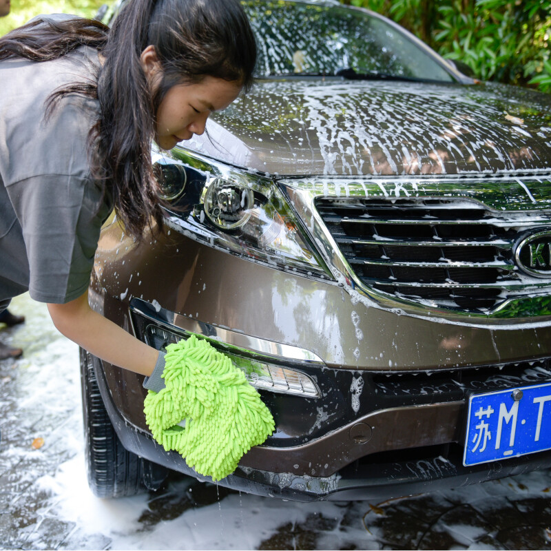 Long Chenille Microfiber Premium Scratch-Free Car Auto Wash Mitt