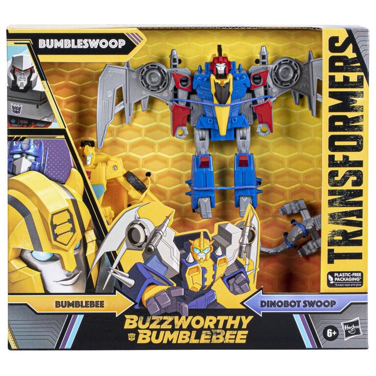 Transformers Buzzworthy Bumblebee & Dinobot Swoop Combiner Bumbleswoop Figure