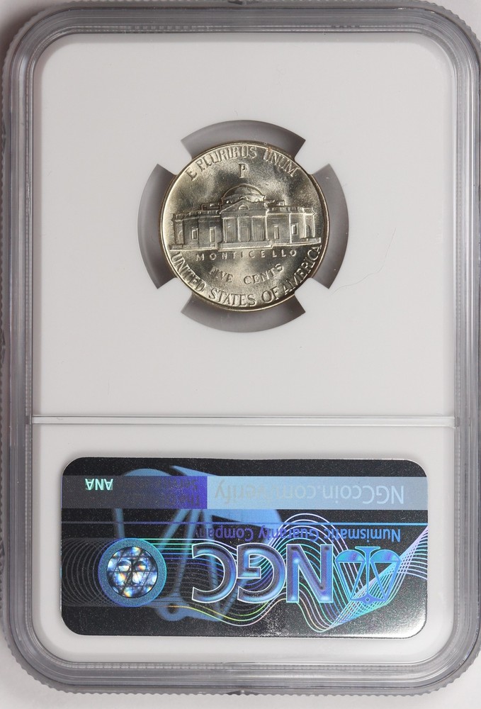 1943-PJefferson Nickel NGC Certified MS65