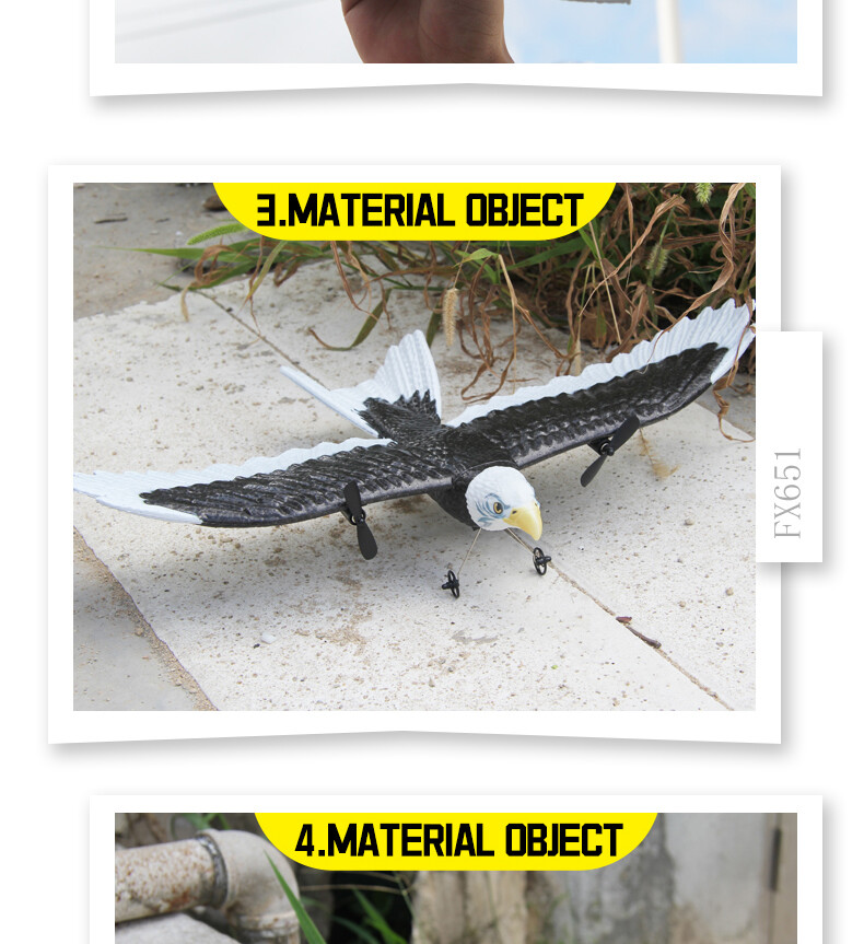 Mini RC Plane Remote Control Eagle Plane, RTF Airplane,Flying Bird for Beginners