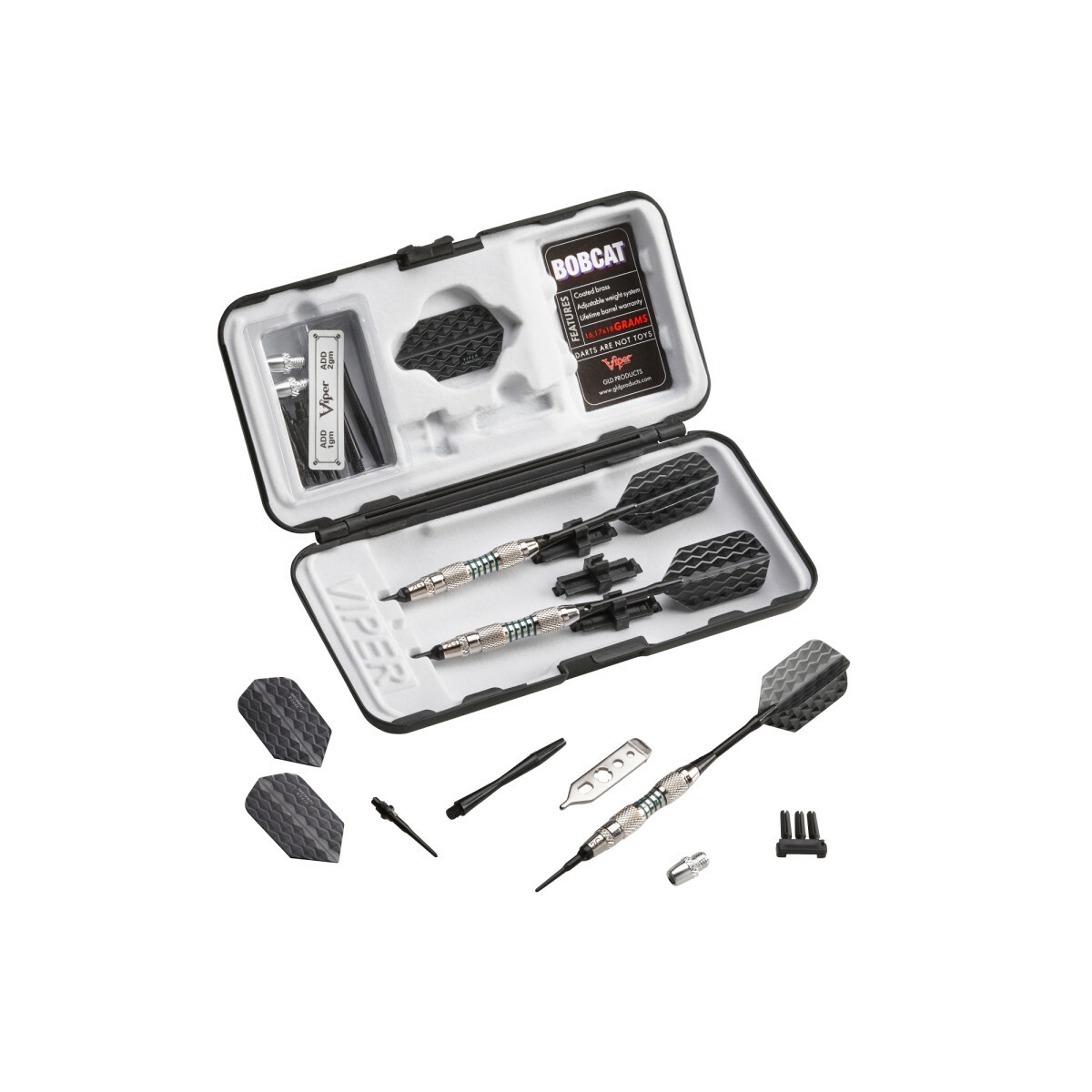 Viper Bobcat Adjustable Soft Tip Darts - Grip 1 - 16-18 Grams