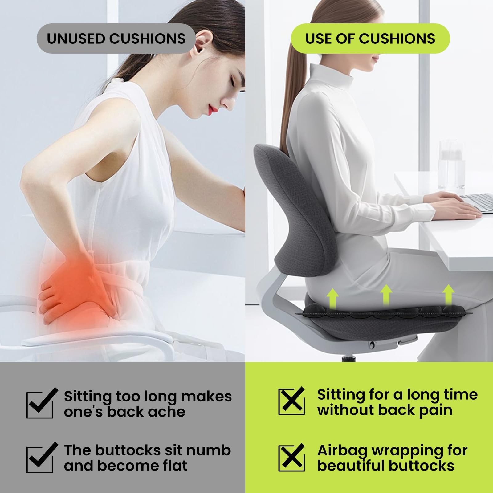 Sondor Travel Cushion – Adjustable Bubble Technology for Customized Comfort, ...