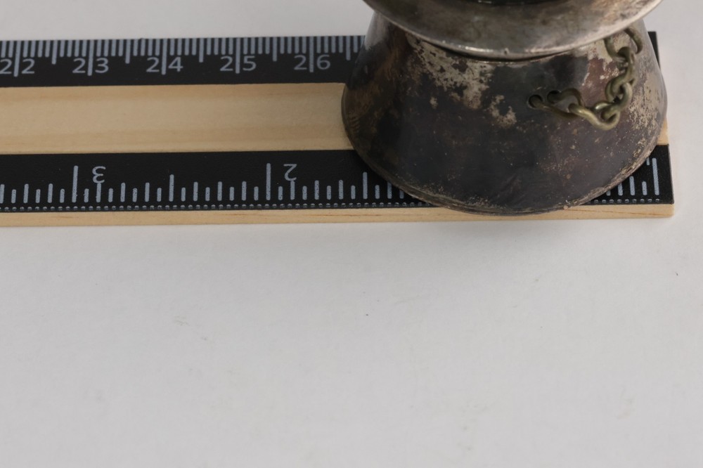 Solid Sterling Silver Plain Vintage Tobacco or pill container