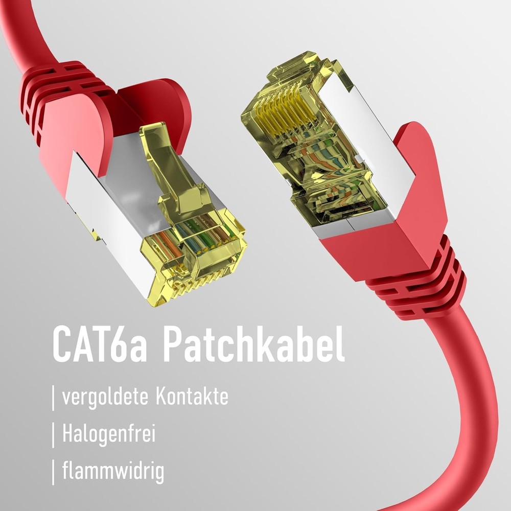 EFB Eletronik Cat6a Red 0.15 m Patch Cable S/FTP PIMF