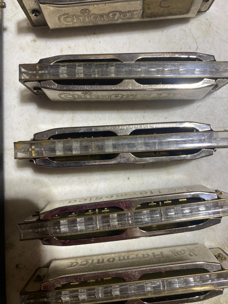 Kay Chicago Blues Harmonica 7 pc Set In Case