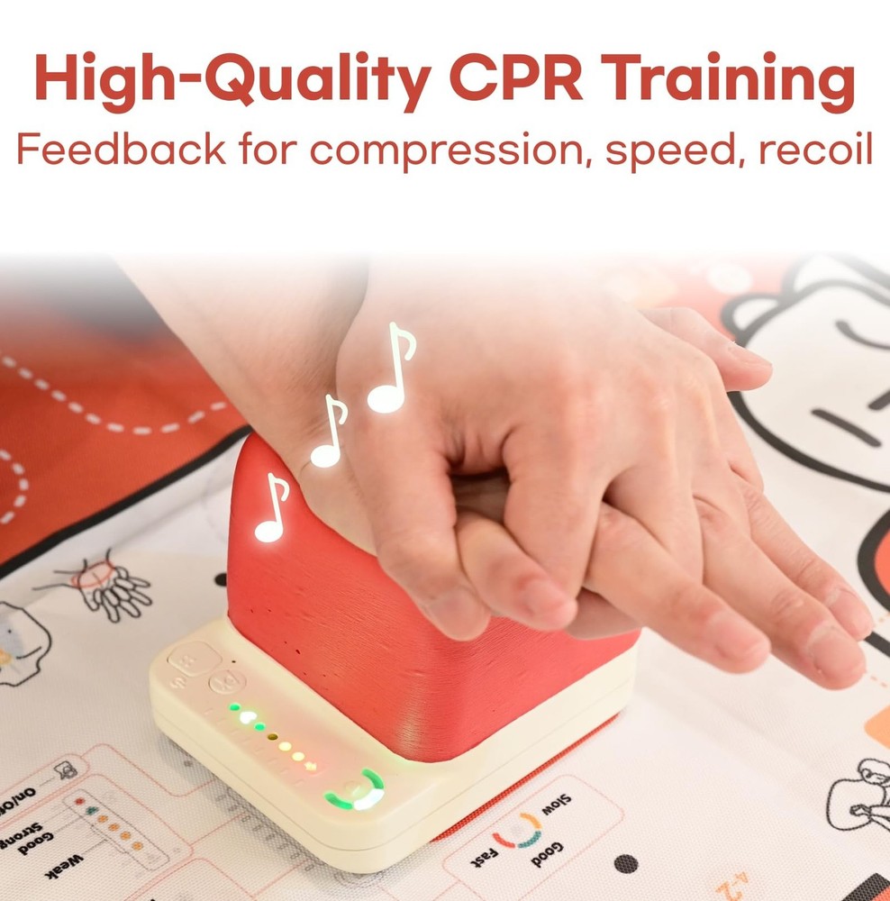 CPRCUBE 3 – CPR Training Kit | Visual & Sound Feedback Device for Trainers an...