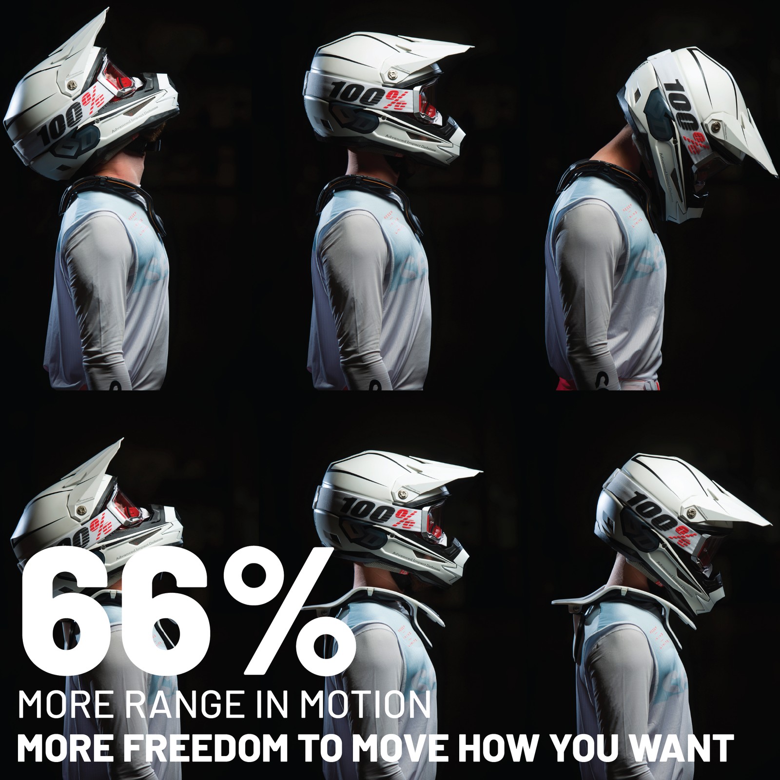 Atlas Vision Anti-Compression Adult Powersports Racing Neck Brace LG/XL(Black)