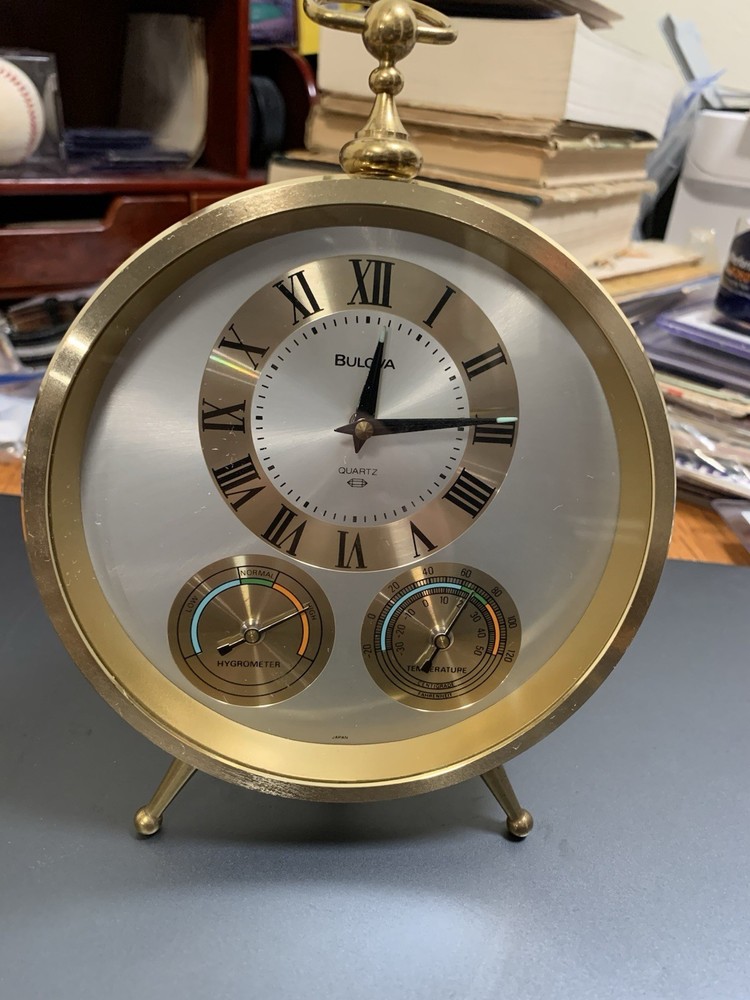 BULOVA Clock (Hygrometer-Temperature) works great