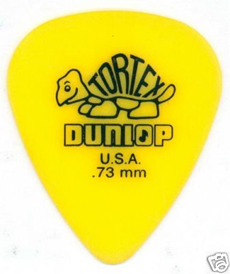 6 Pack of Dunlop Tortex Standard Flatpick .73mm
