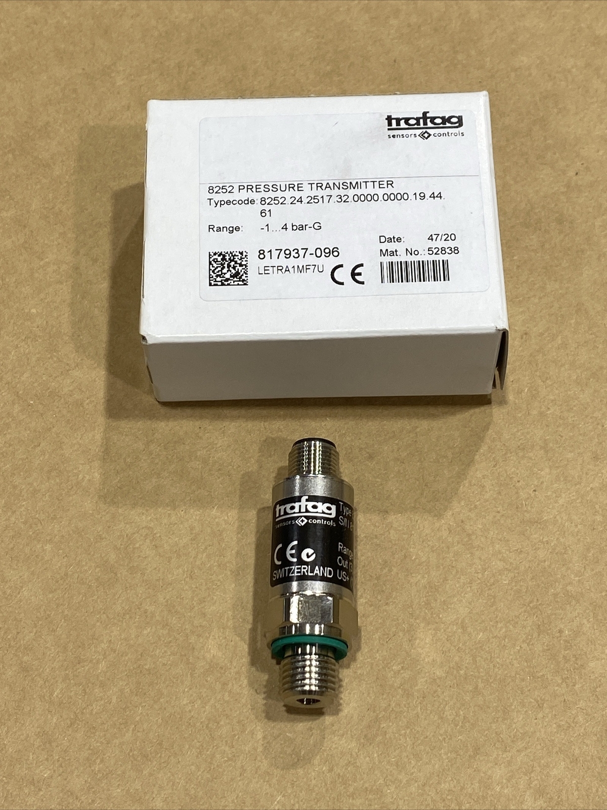 Trafag 8252.24.2517 Pressure Transmitter 8252 New