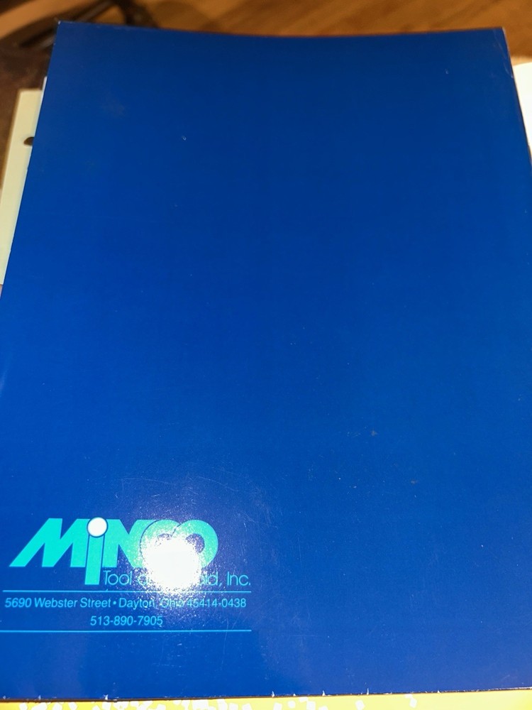 1982 MINCO TOOL & MOLD Advertising Folder Dayton, OH