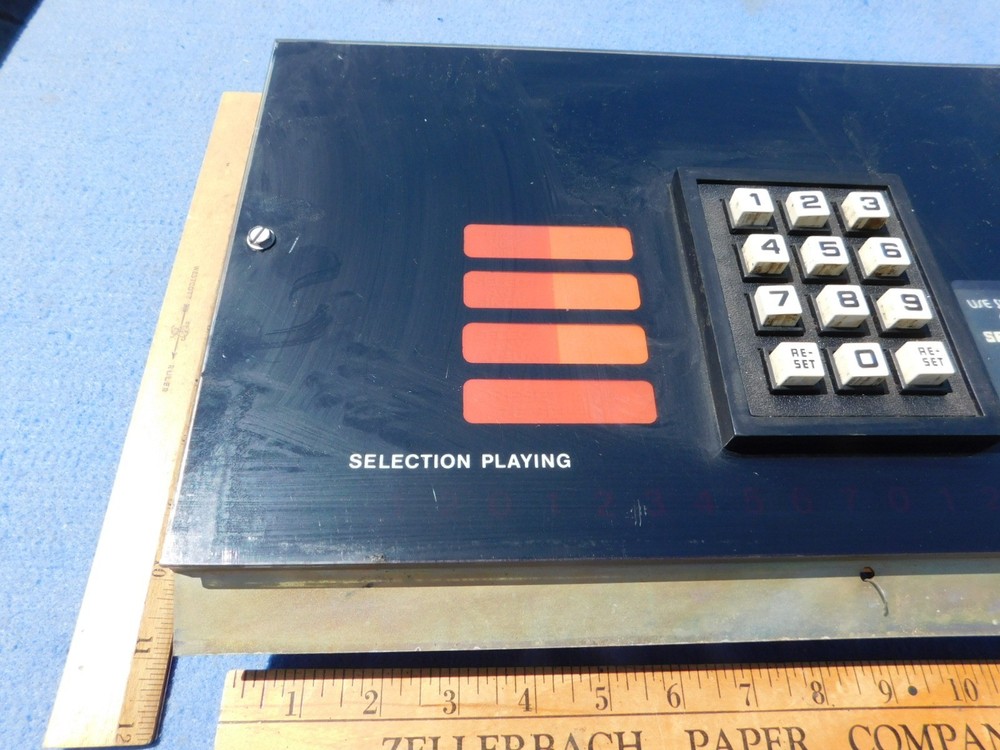 Seeburg STD3 Sunstar Cabinet Control Panel Assembly # 10-458731