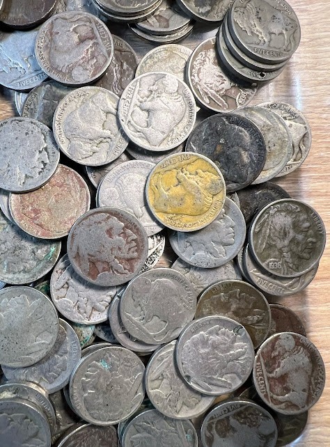 Buffalo Nickels Lot of 100 - Mixed Low Grade / Damaged / Cull - Free Shipping