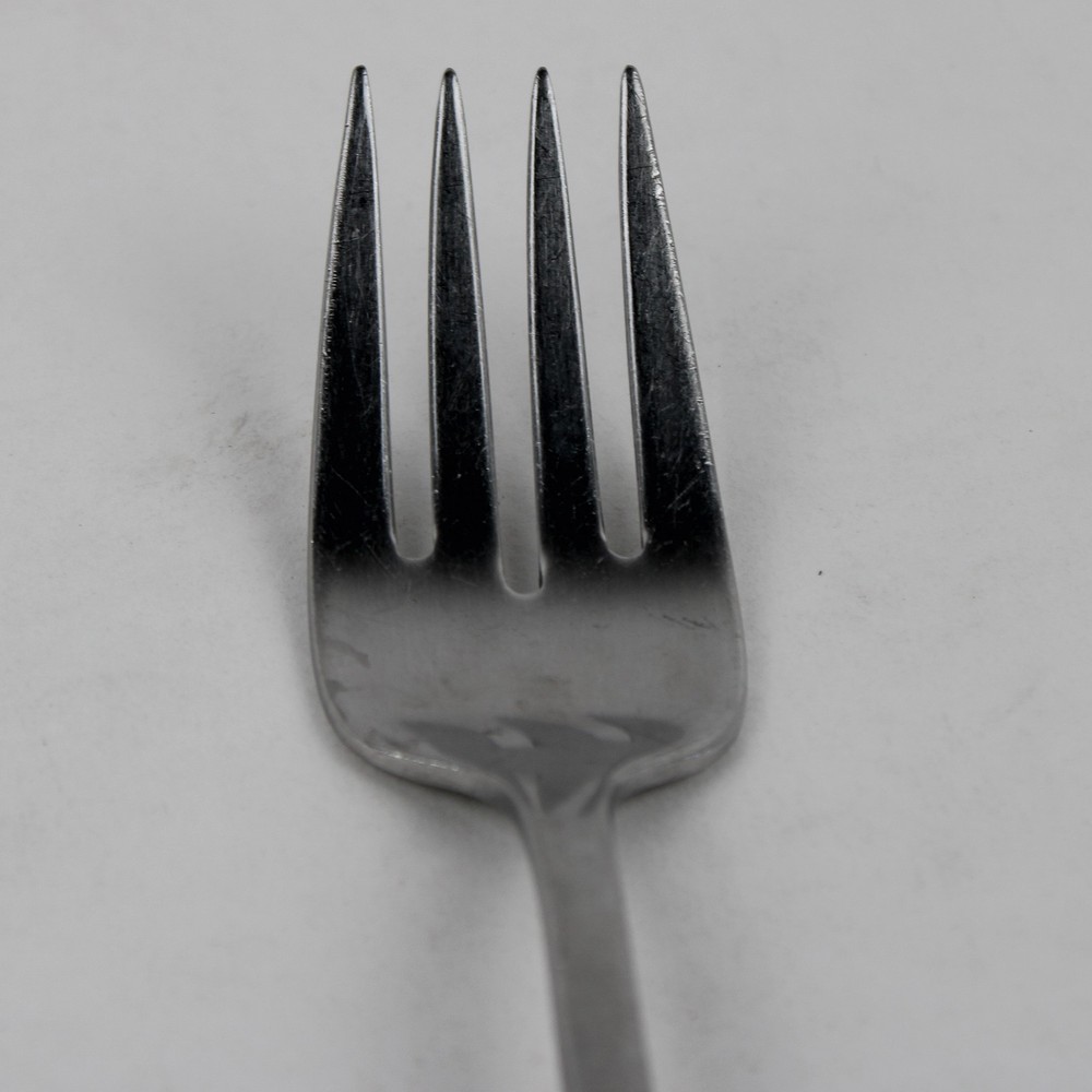 Wallace Silver Circe Pattern Stainless Solid Cold Meat Serving Fork 8" Rare HTF