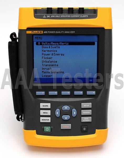 Fluke 435 Three Phase Power Quality Analyzer Meter w/ Interharmonics Inrush