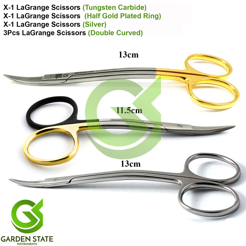 Surgical LaGrange Scissors TC Blade Tissue Cutting Dissecting Shears