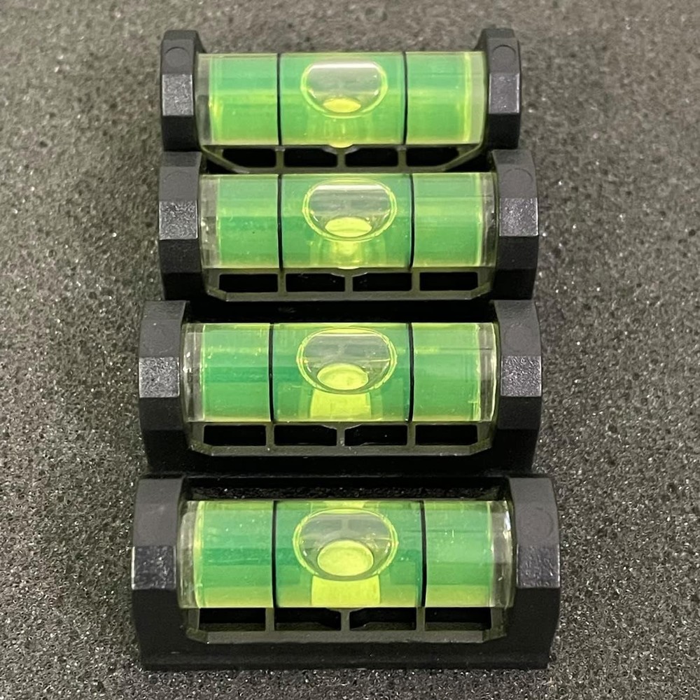 2Pcs Magnetic Bubble Level Tools with Spirit Vials for Measuring