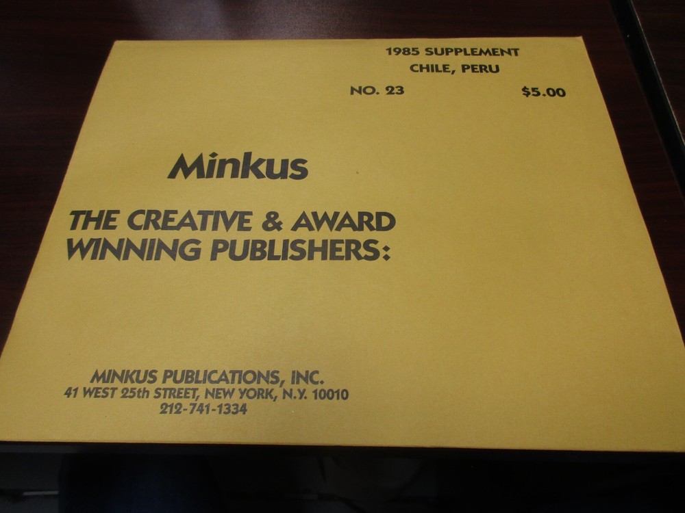 "MINKUS"  1985  SUPPLEMENT CHILE, PERU  W/FREE SHP.