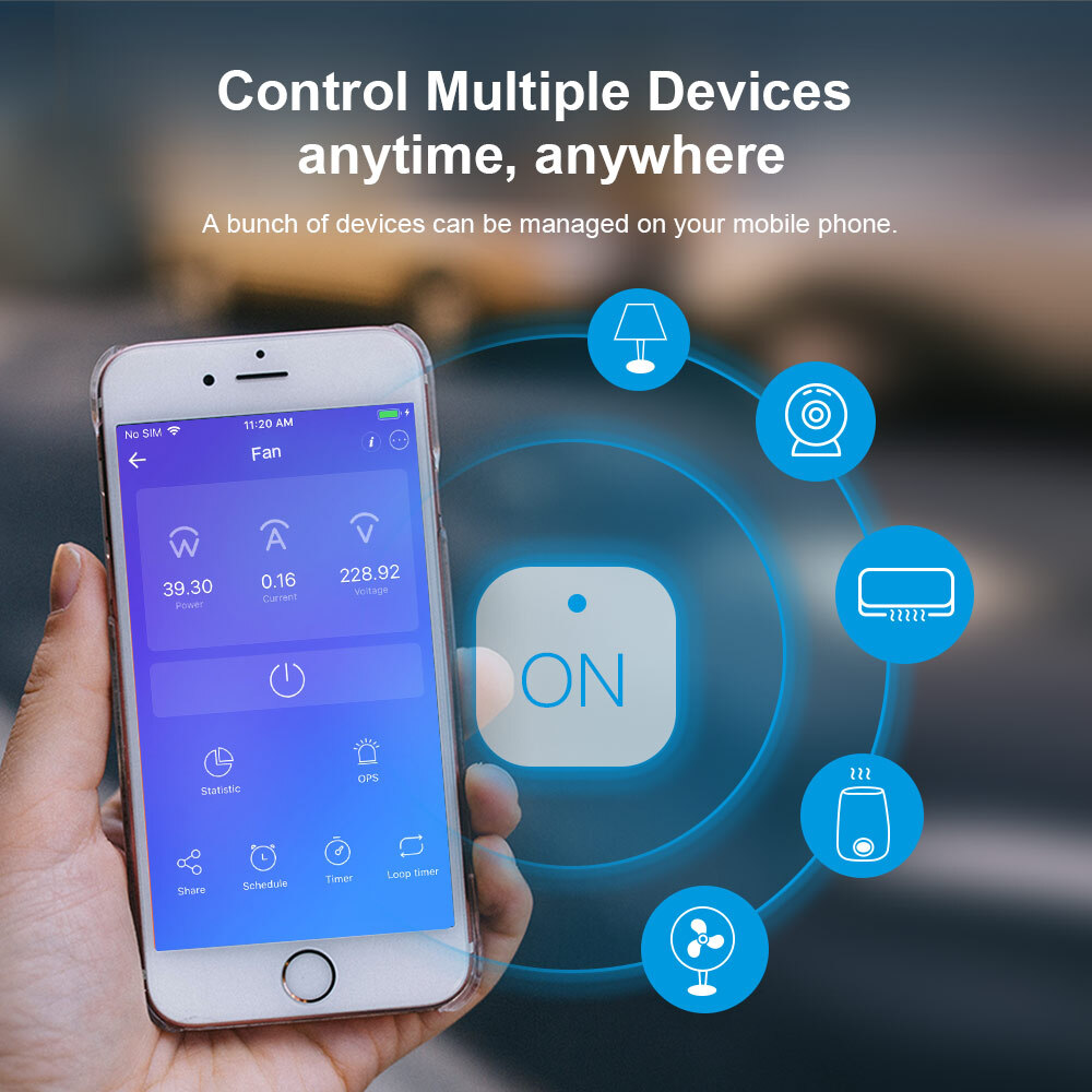 SONOFF S31 WiFi Smart Plug with Energy Monitoring, 15A Smart Outlet Timer Switch