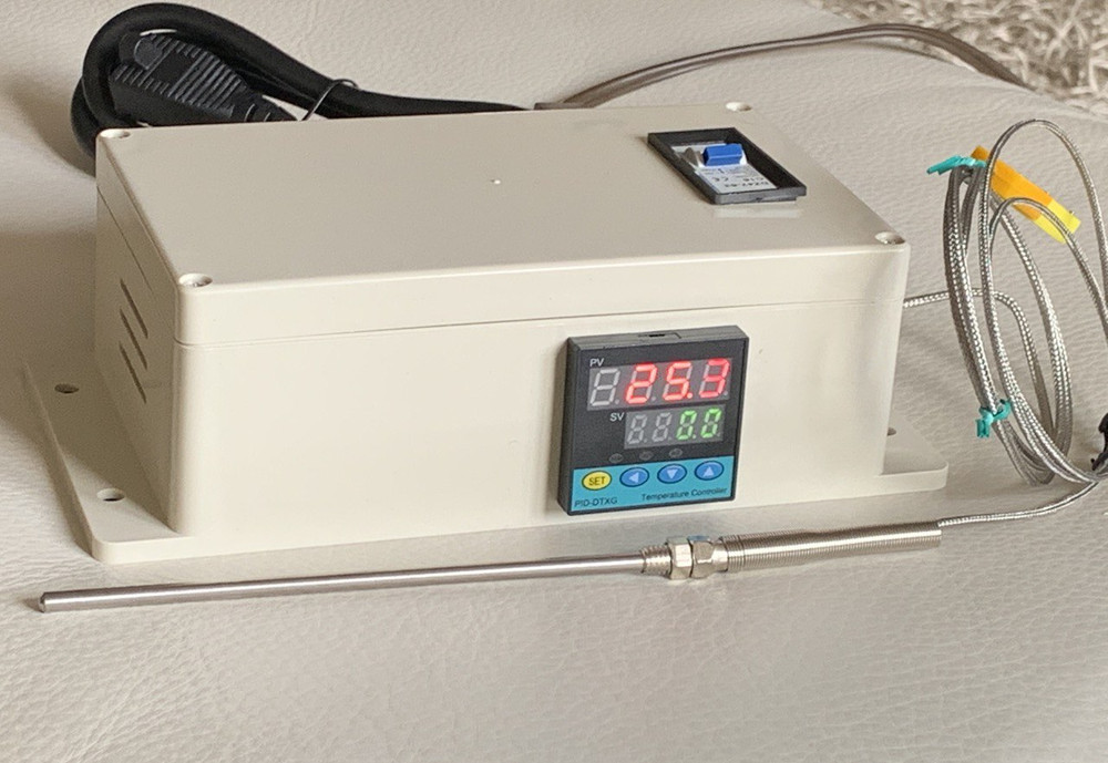 Plug & Play PID Temperature Controller Box SSR Out put Control with 6" Tip Probe