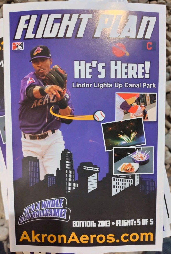 Akron Aeros Frank Lindor Flight Plan Program, Also Has Ramirez Inside