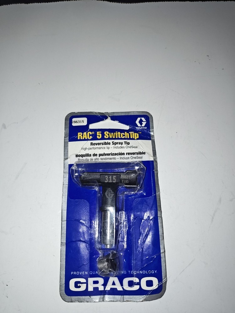 Graco 315 RAC 5 SwitchTip Reversible Spray Tip 286315 High Performance Tip