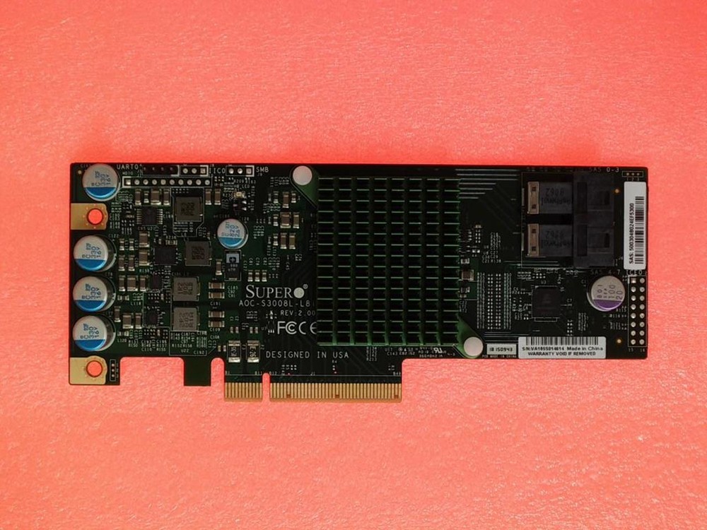 SUPERMICRO AOC-S3008L-L8I RAID CONTROLLER, NO BRACKET