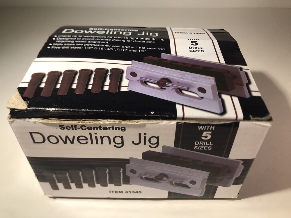 Self Centering Doweling Jig ~ 41345 ~ Precise Drilling Guide ~ Dowel Clamp Tool