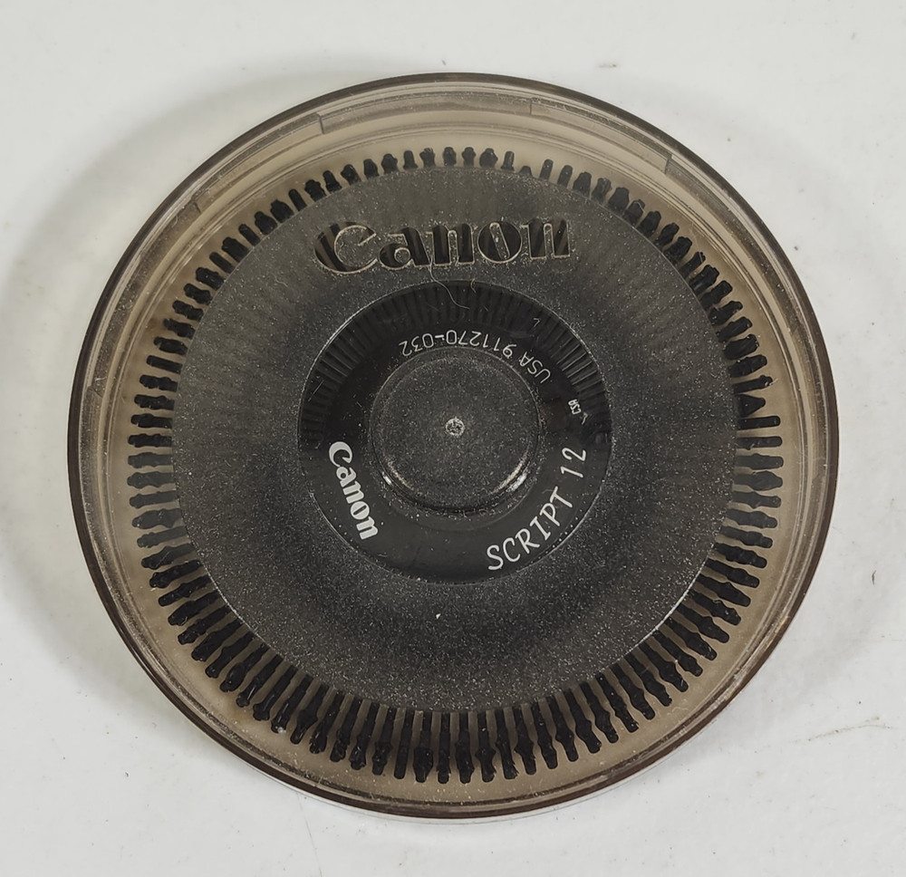 Canon Script 12 STD Printwheel  Made in USA