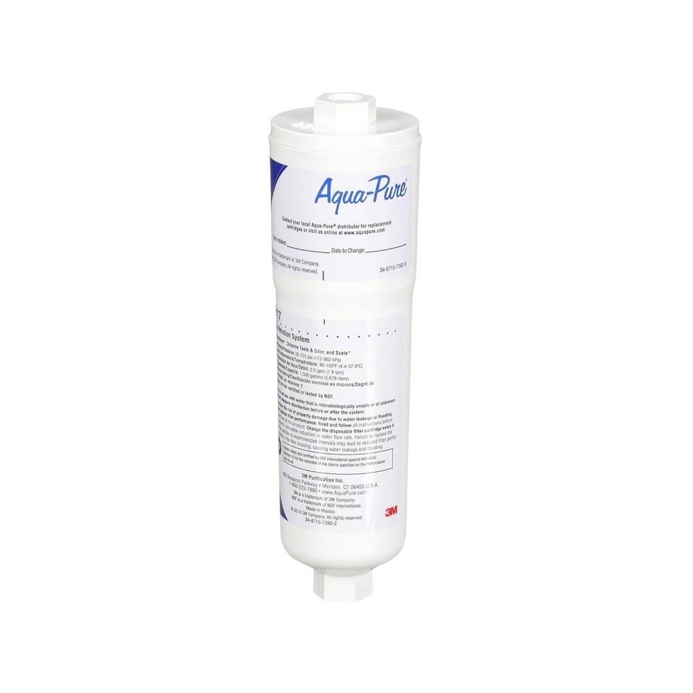 Aqua-Pure AP717 Inline Water Filter System Ice Make Refrigerator Kitchen 3m