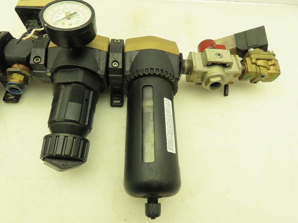 Ross MD451PSB42 Pneumatic Inline Lubricator Air Filter Regulator Assembly