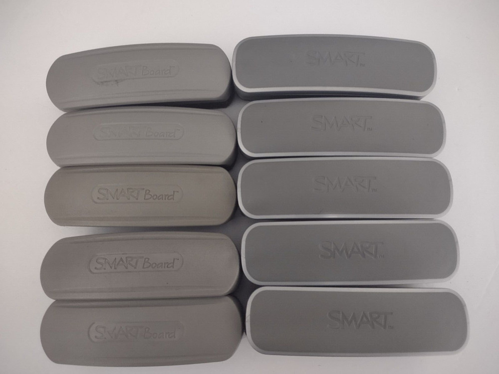10 pk Smart Board Replacement Erasers. Used