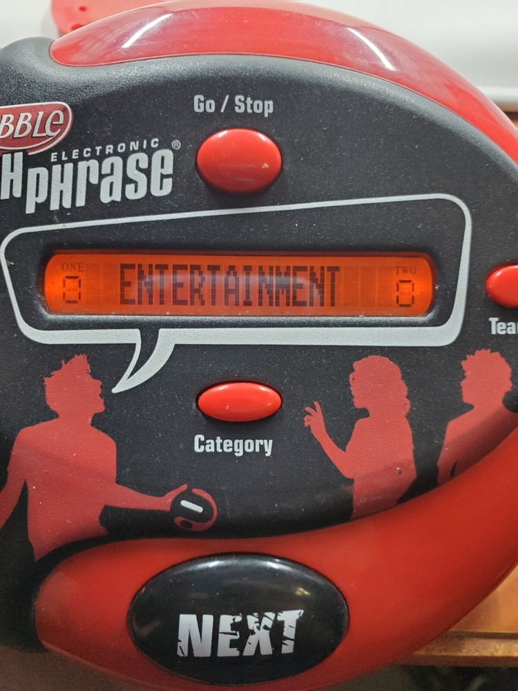 G6 Hasbro Scrabble Catch Phrase Handheld Electronic Game