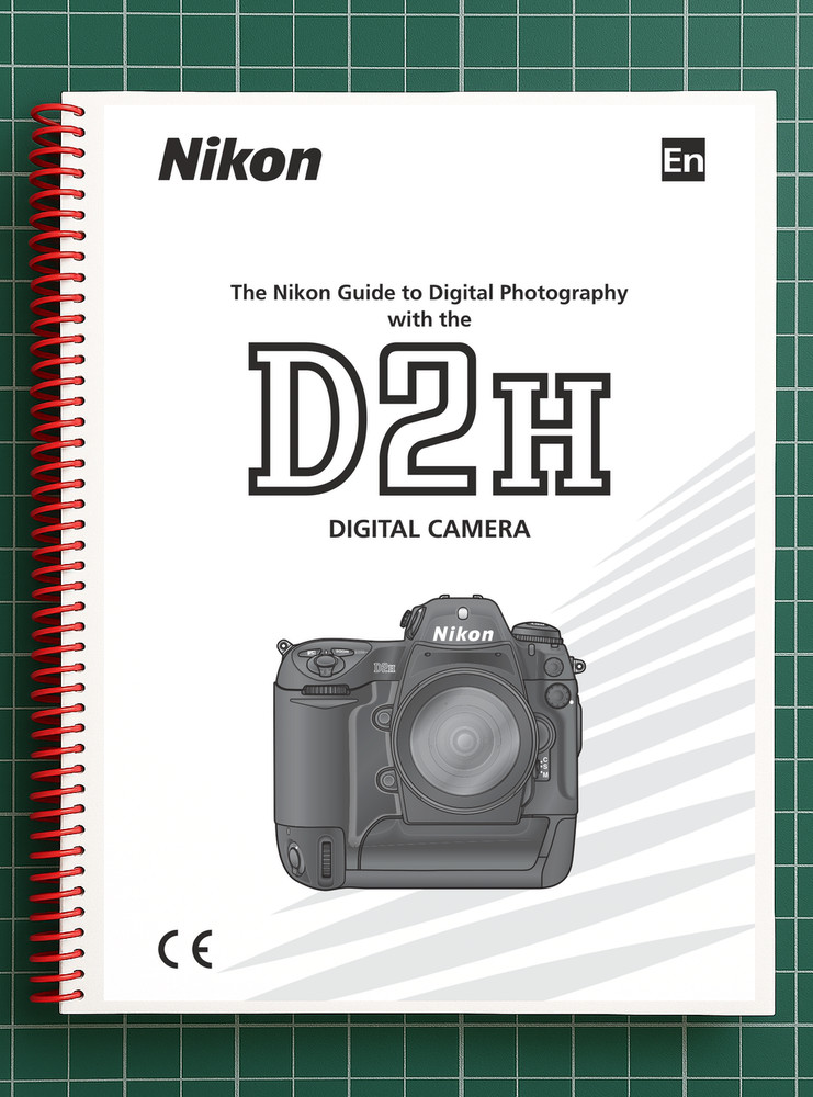 Nikon D2H — User Guide Manual Documentation Instructions — 263 Pages — USA Made