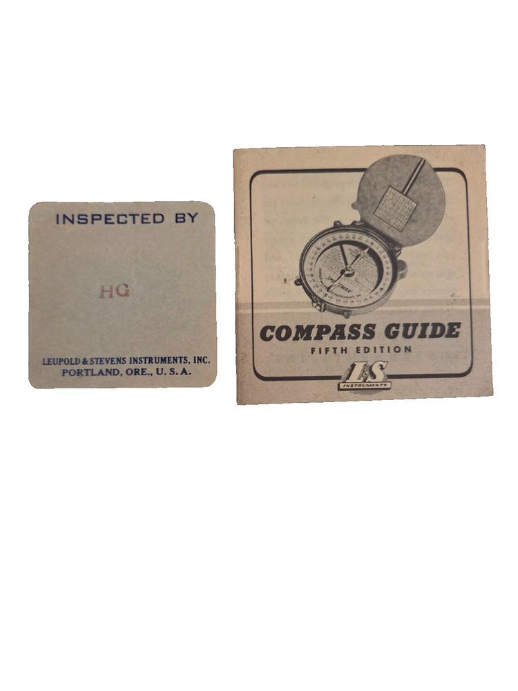 Vintage Leupold & Stevens Compass With Box