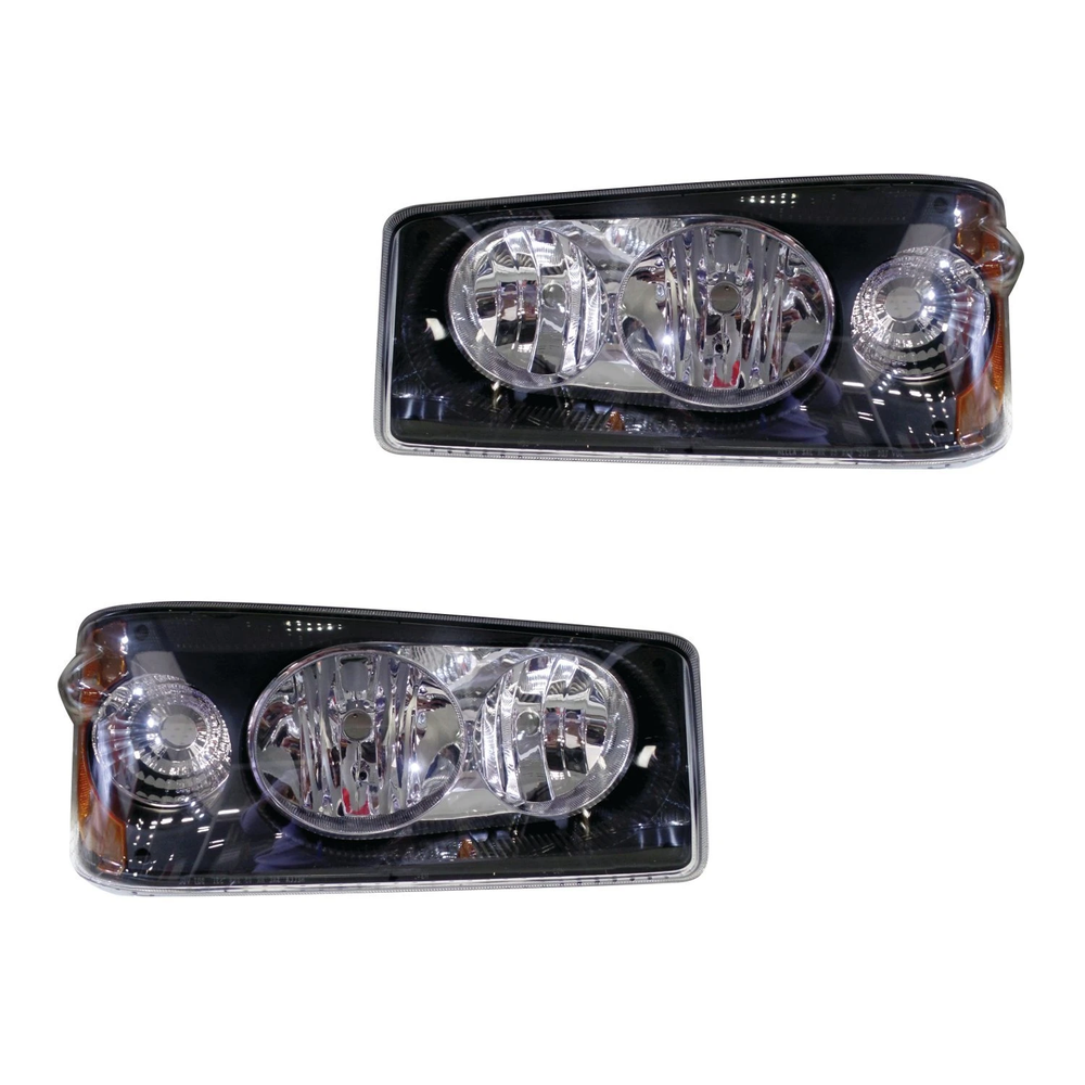 Fortpro Headlights Assemblies with Corner Lamp for Mack Granite Models - Both Si