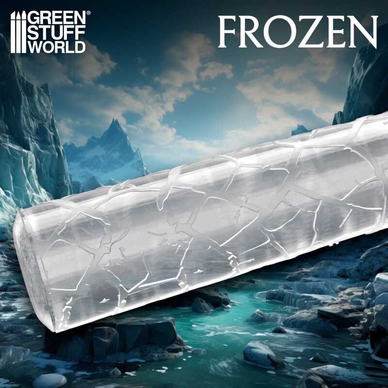Rolling Pin FROZEN Drought Fields Crackle Texture Terrain Roller for Wargames
