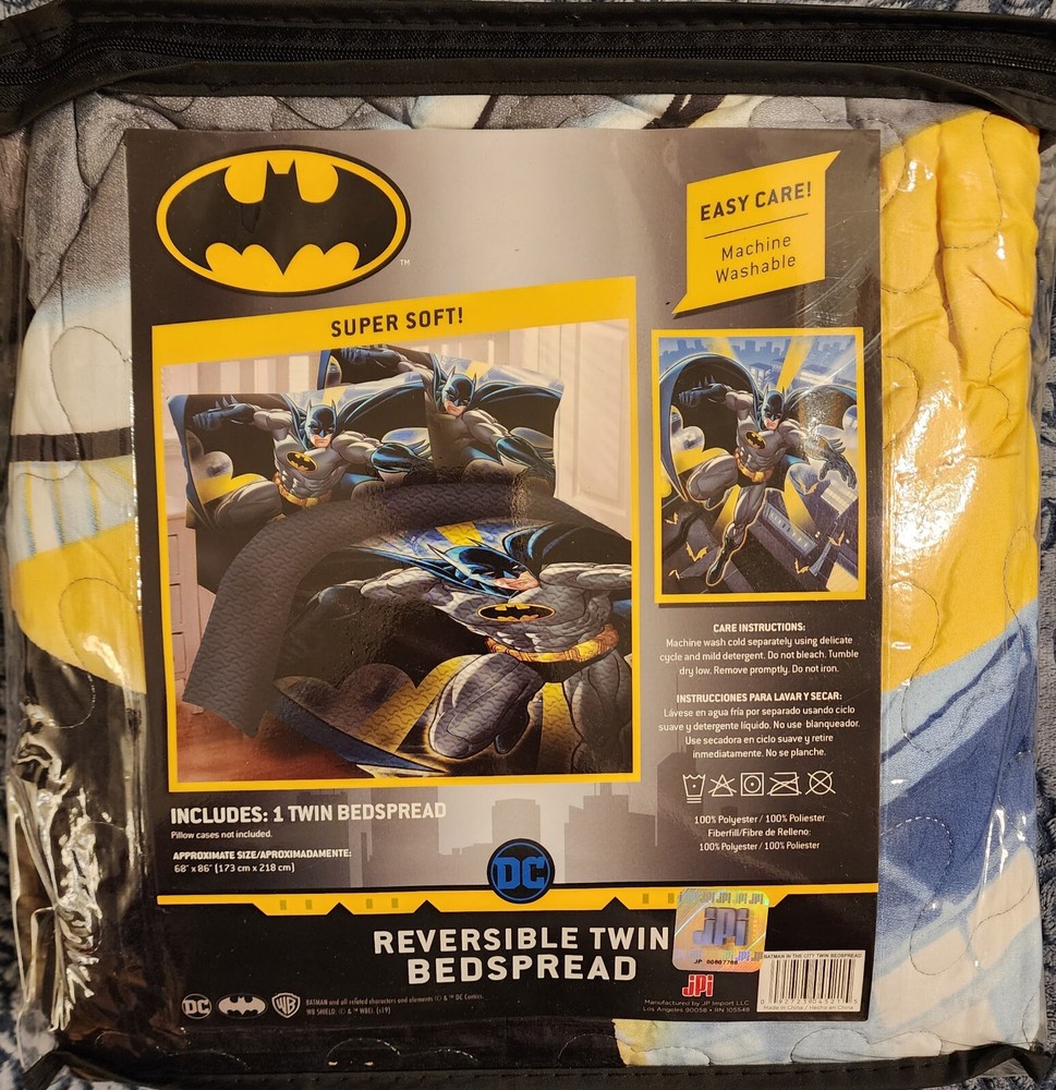 Batman Reversible Twin Bedspread