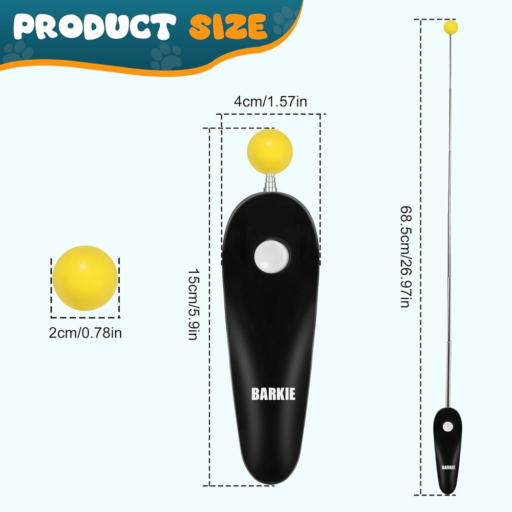 Dog Training Clicker with Target Stick – Portable & Retractable Trainer with Com