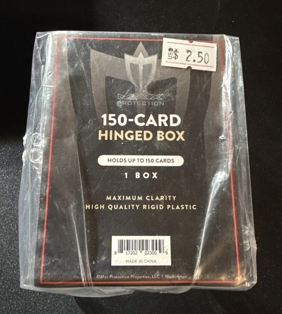 Max Protection 150-card Hinged Box