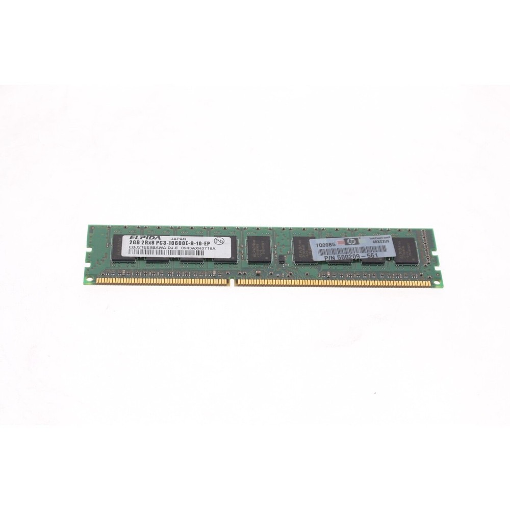 HP 500209-561 2GB 2RX8 PC3 10600E Memory Module w60
