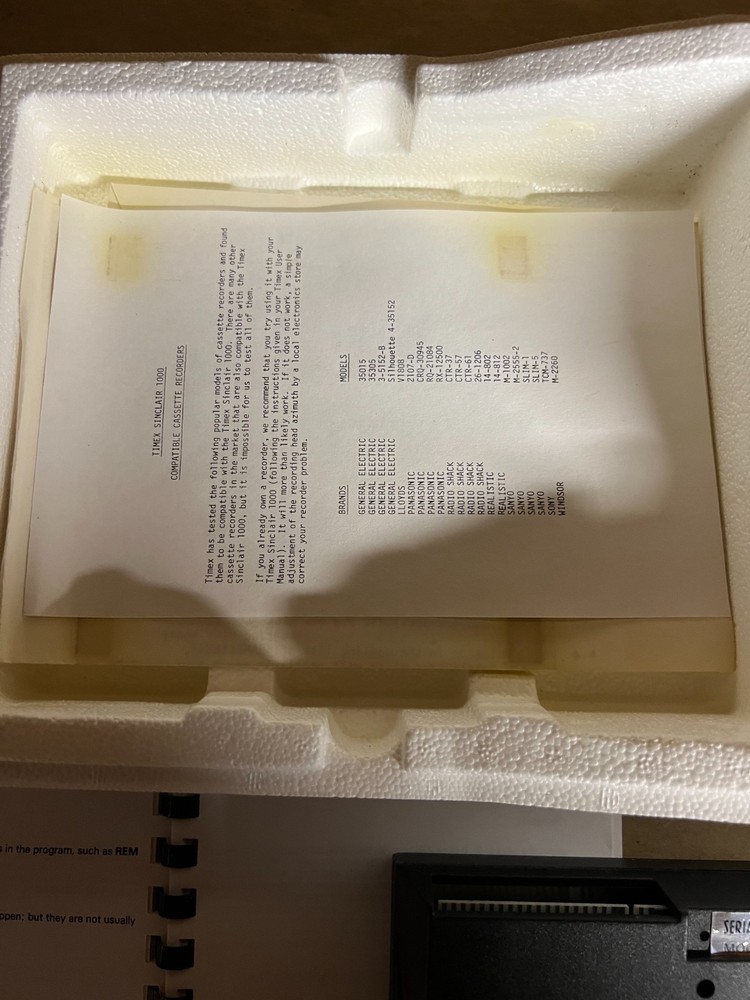Timex Sinclair 1000 Vintage Personal Computer w Box and Manual Untested