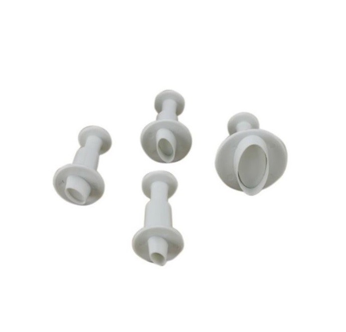 Bakell Oval 4 PC Set Impression Cutter Stamps - Baking, Cake and Decorating tool