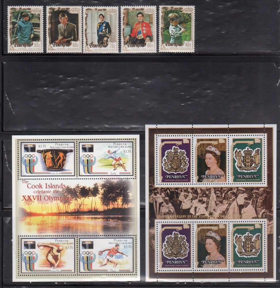 Penrhyn 13 Mint NH Complete Sets