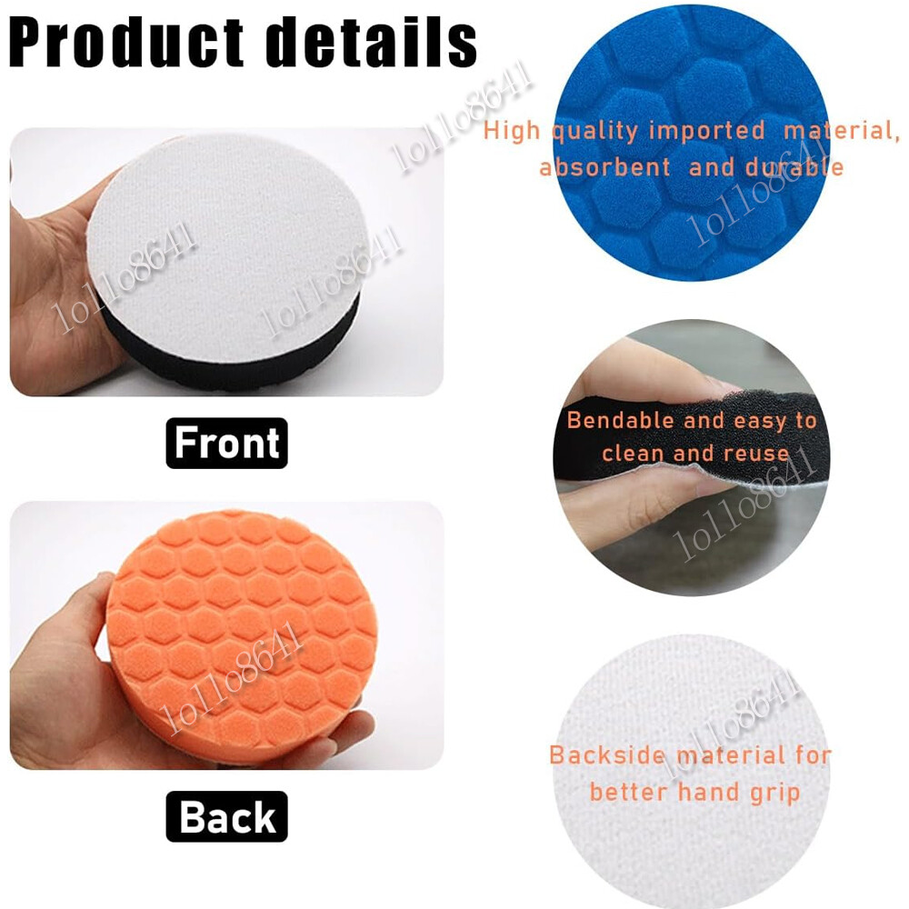 Buffing Sponge Pads,5x Cutting Polishing Pad For Car Buffer Polisher Compounding