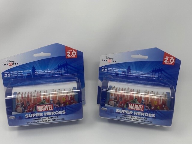 Two (2) Unopened Disney Infinity Marvel Super Heroes Power Disc Capsule 2.0