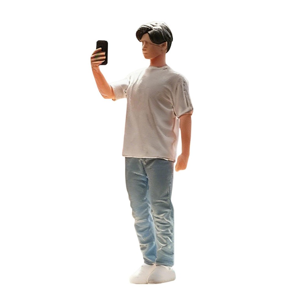 1/64 Scale Boy Miniature Figure Collections Tiny Mini Model Sand Table Decor